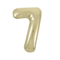 #7 Gold number balloon 34 inch