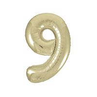 #9 Gold number balloon 34 inch