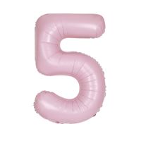 # 5 Pink matte number balloon 34 inch