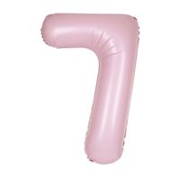 # 7 Pink matte number balloon 34 inch