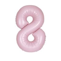 # 8 Pink matte number balloon 34 inch