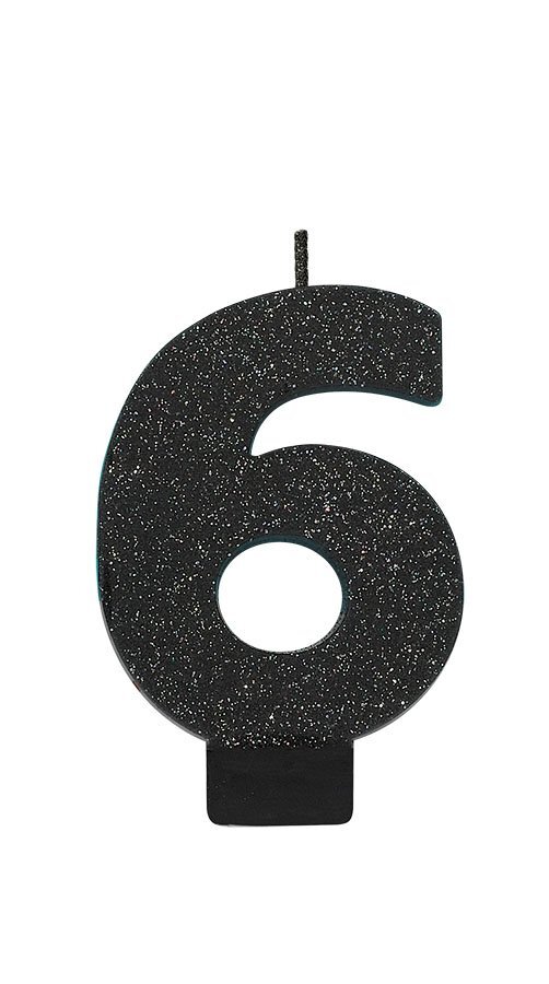 #6 Sparkly black candle