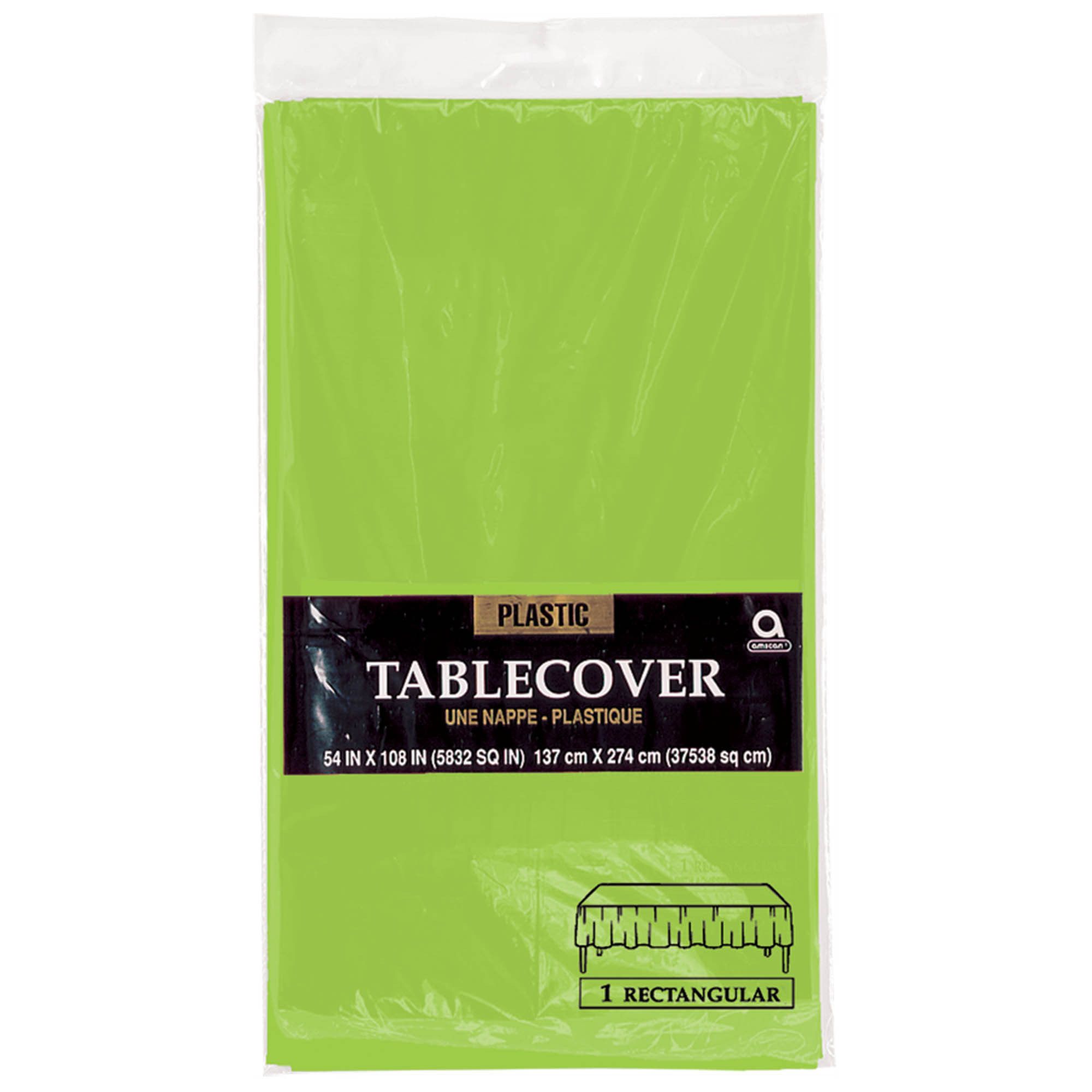 Lime green rec. table cover