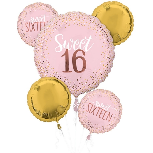 Sweet 16 –  Blush – Bouquet Of Balloons