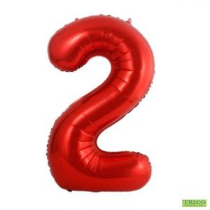 #2 Red 16” Air filled balloon