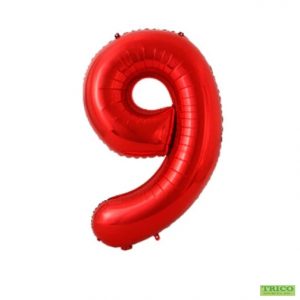 #9 Red  balloon shape
