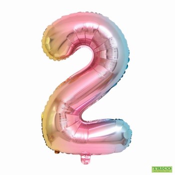 #2 Rainbow 16” air filled balloon