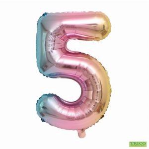 #5 Rainbow 16” air filled balloon