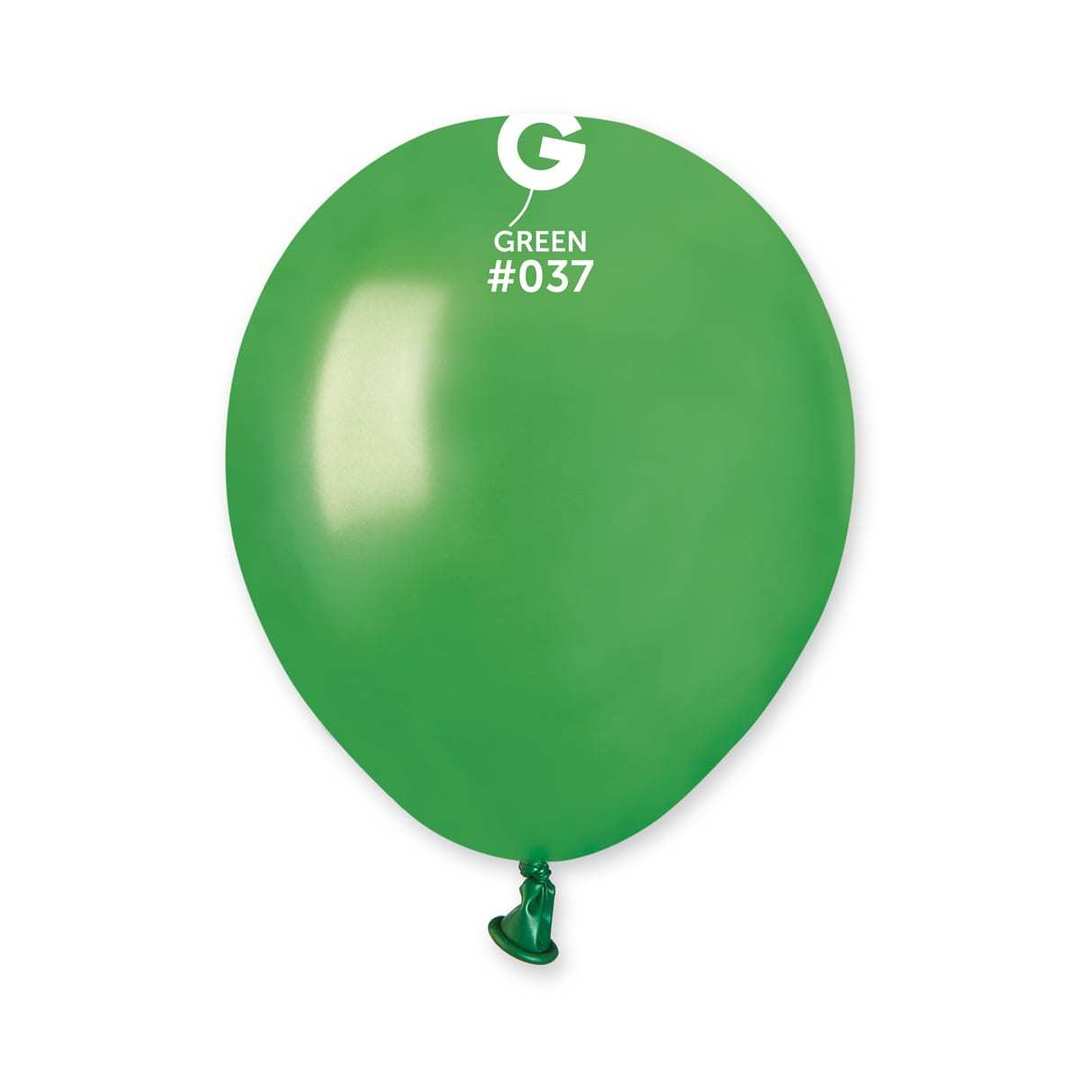 G-5″ Metallic Green #037  100 CT