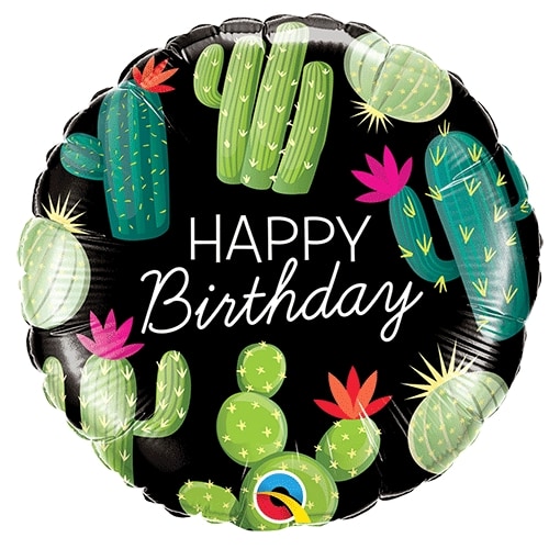 18″ Birthday Cactus – Foil Balloon