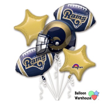 NFL LA Rams Bouquet of Balloons