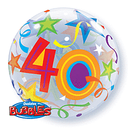 #40  Colorful Brilliant Stars  Bubble balloon