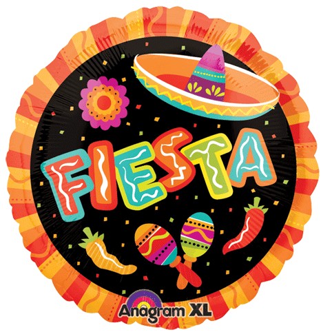 18″ Fiesta More Fun Mylar balloon
