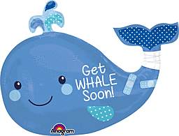 ” Get whale soon” shape  balloon