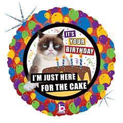 “ It’s your Birthday” Grumpy cat Mylar balloon