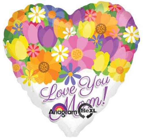 28″Love You Mom Jumbo Foil Balloon