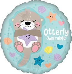 ” Otterly adorable” mylar balloon