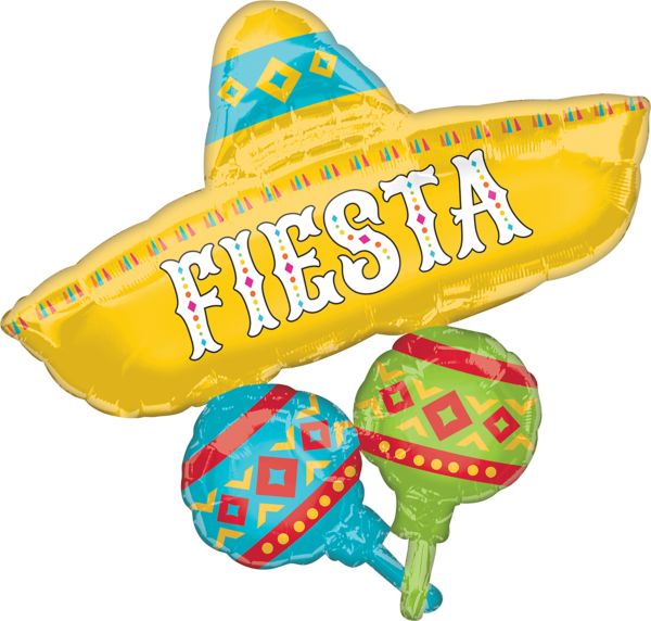 Sombrero Fiesta shape balloon