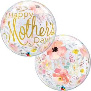 22″ MOTHER’S DAY WATERCOLOR FLORAL BUBBLE BALLOON