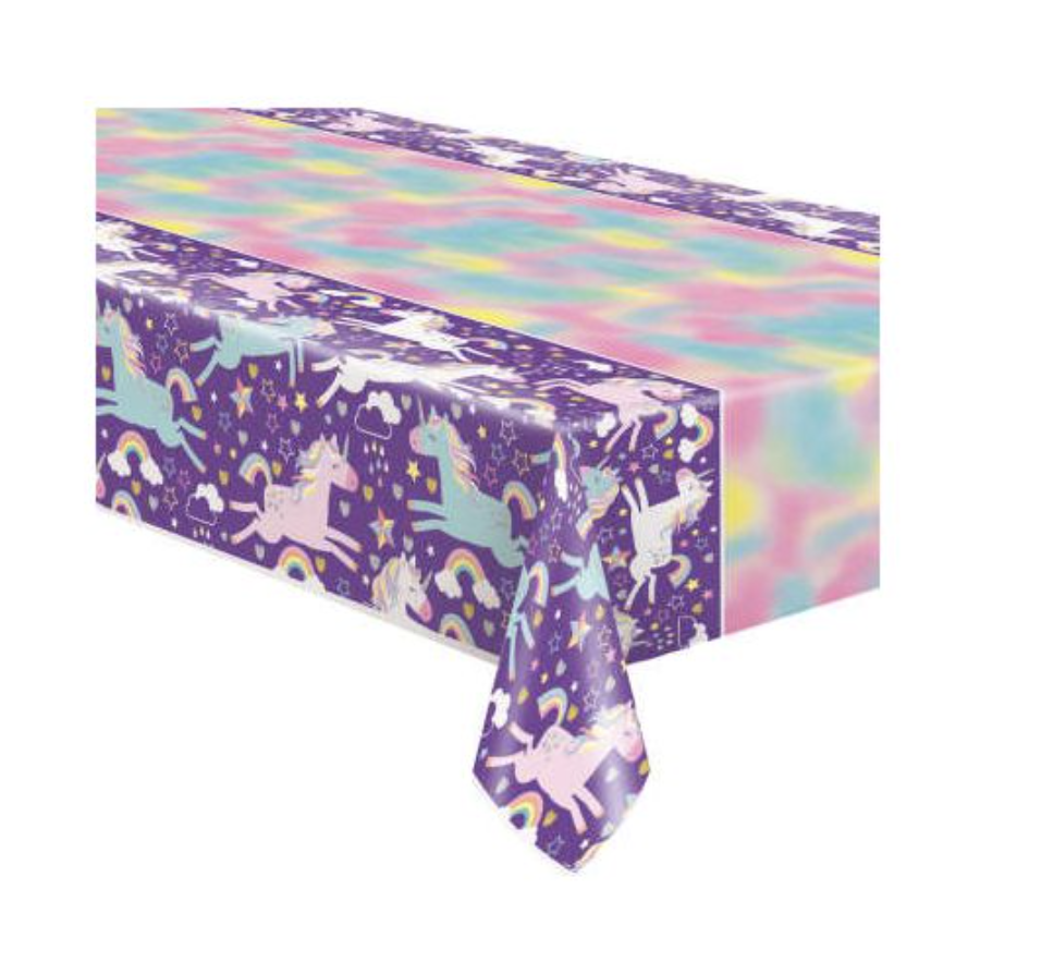Unicorn Rectangular Plastic Table Cover 54″ x 84