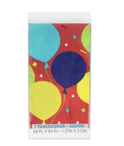 Balloon party Rectangular Plastic Table Cover 54″ x 84