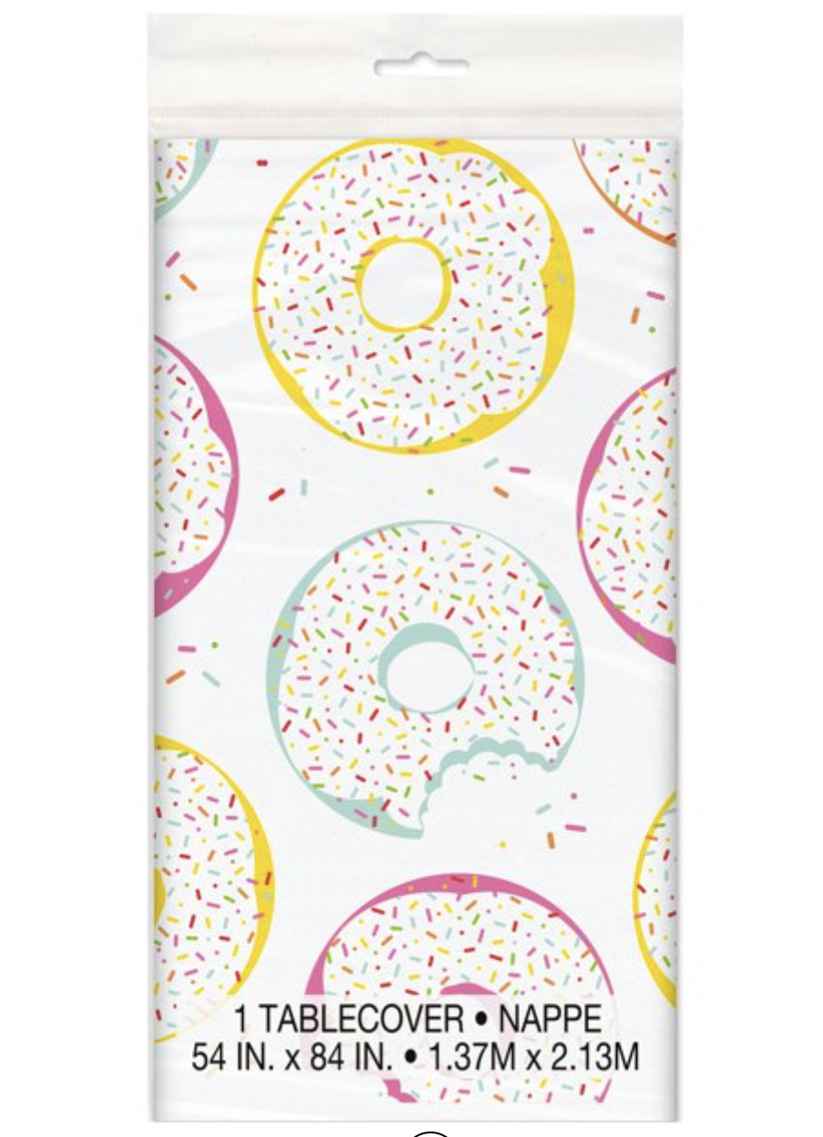 Donut  Rectangular Plastic Table Cover 54″ x 108″