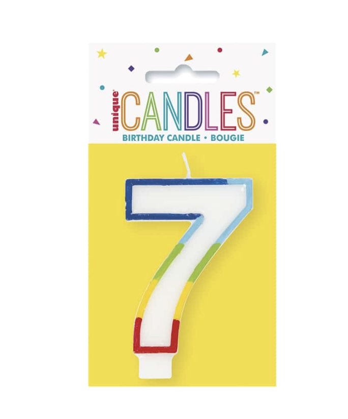 #7 colorful candle