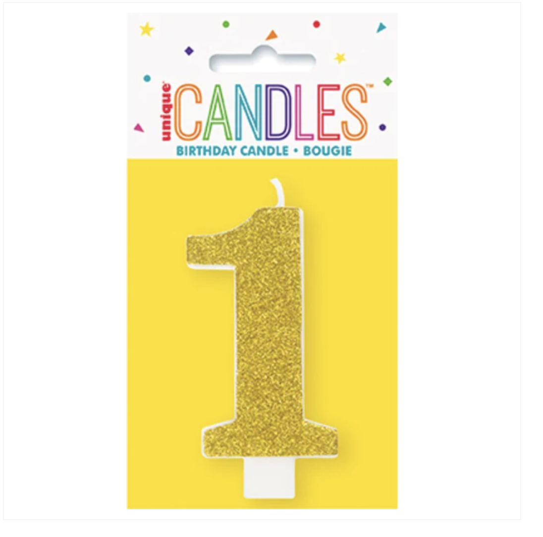 #1 glitter candle