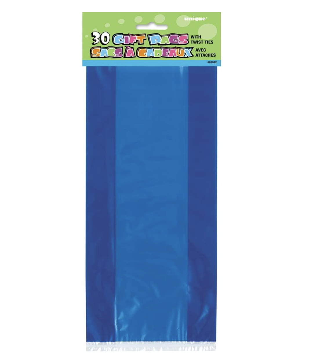 Blue Cellophane Bags 30ct