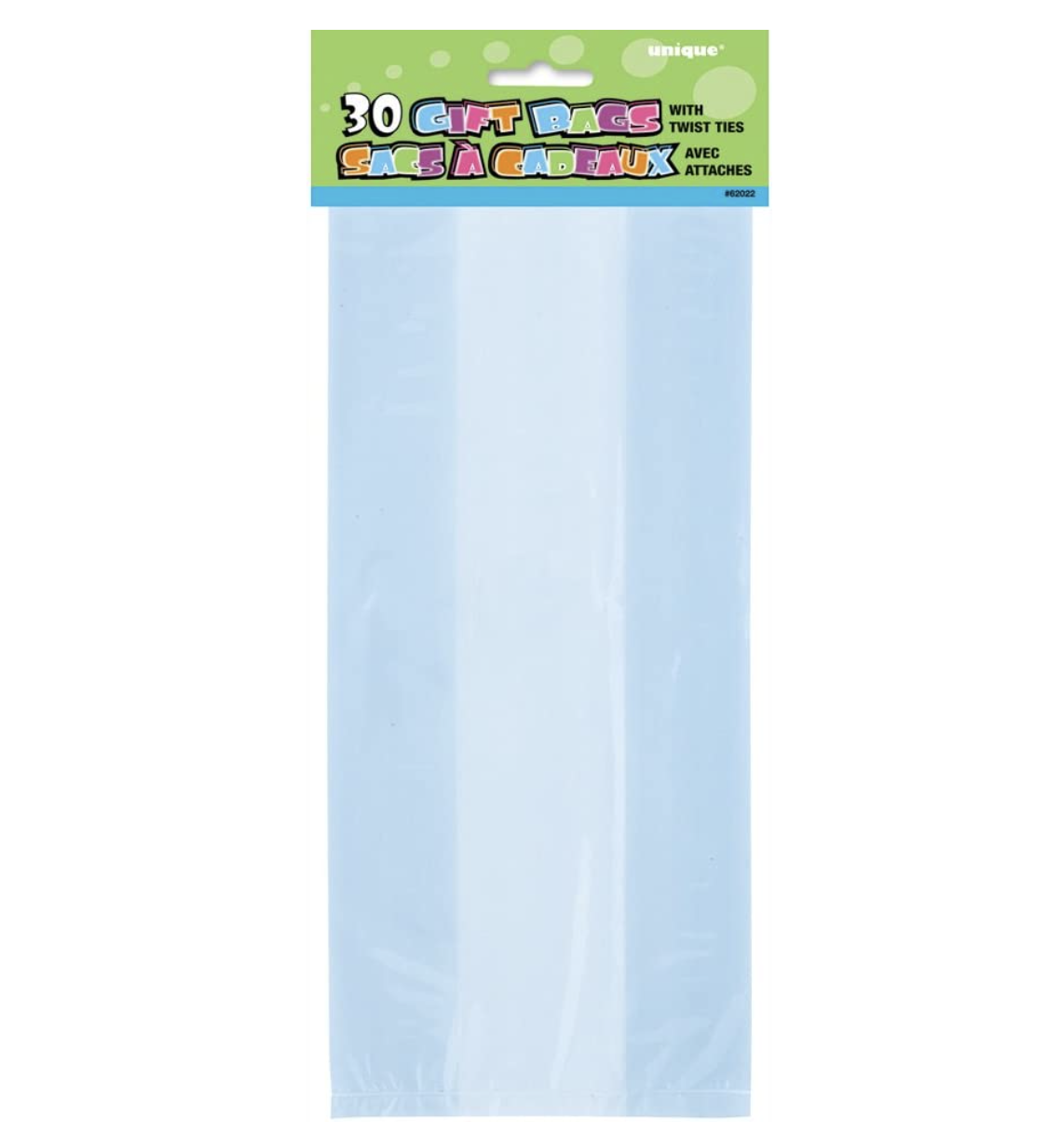 Baby blue  Cellophane Bags 30ct