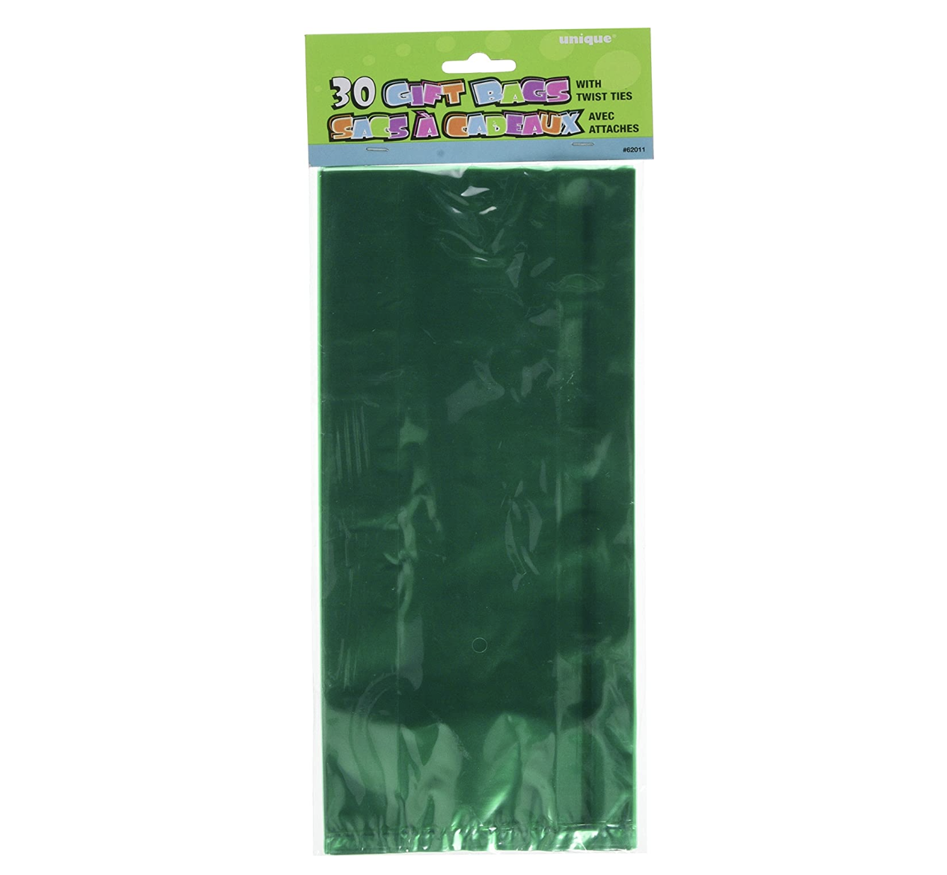 Dark green Cellophane Bags 30ct