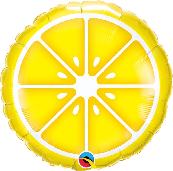 Sliced Lemon Mylar balloon