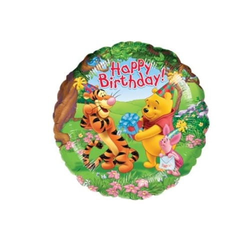 ” Happy Birthday” Winnie the Pooh Mylar balloon