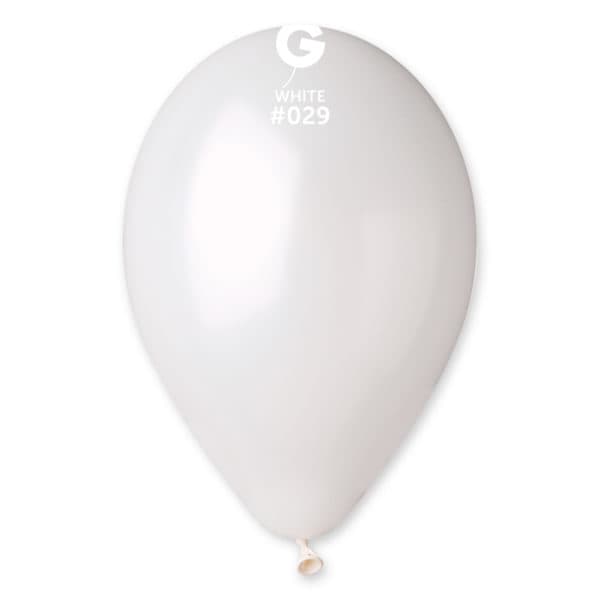 G-12″ Metal White #029- 50ct