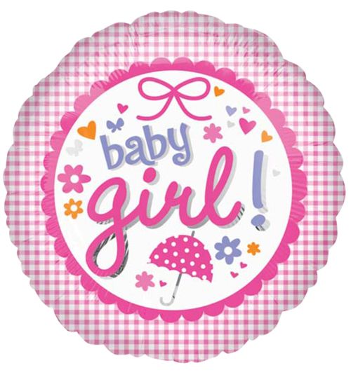 18″ New Baby Girl Gingham