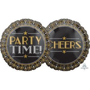 “ Cheers” & “ Party time” Mylar balloon