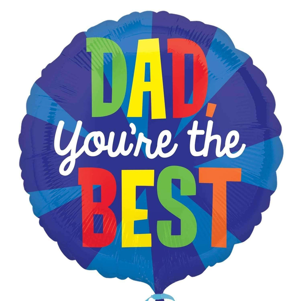 “Dad you’re the best” Mylar balloon