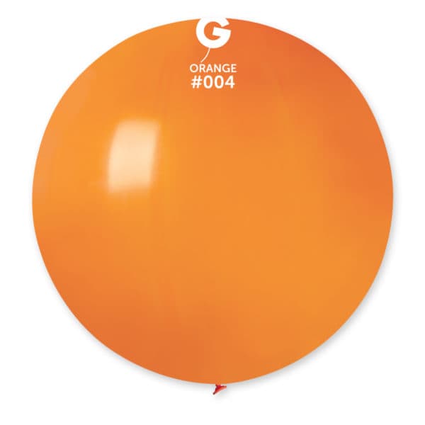G-30” Orange #004 latex balloon