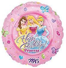 18“Happy Birthday princess Disney Mylar