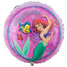 “Happy Birthday”Little mermaid Mylar
