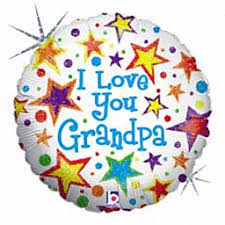 18″I love you Grandpa Mylar balloon