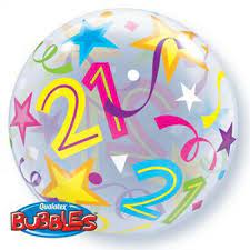 #21 Colorful bubble balloon
