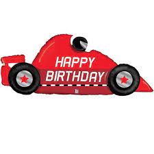 Race Car Birthday balloon shape