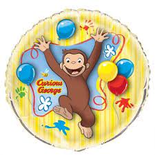 34″ Curious George All Occasion Shape- Foil Balloon