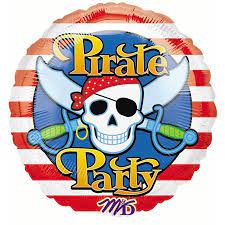 “Pirate Party” Mylar balloon