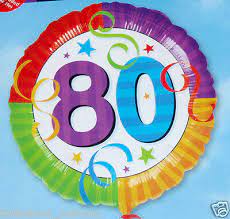 #80 colorful Mylar balloon