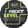 Video game “ next level birthday” Mylar