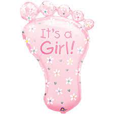 Baby foot “ It’s a girl “ shape balloon