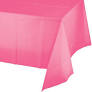 Candy Pink rectangular Plastic Table cover 54 x 108