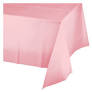 Classic Pink rectangular Plastic Table cover 54 x 108